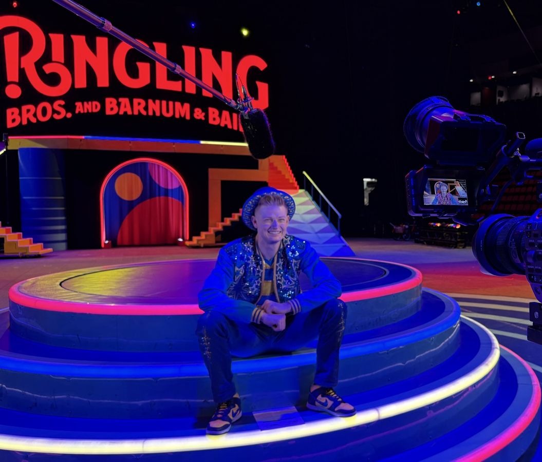 KP Media Services host and camera rig on the Ringling Bros. and Barnum & Bailey set