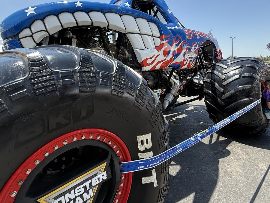 Monster Jam monster truck at a live event